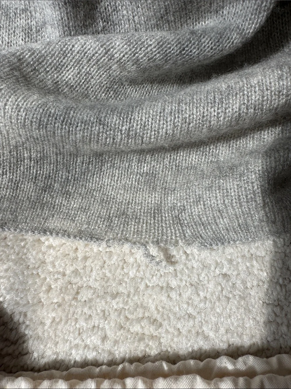 White + Warren gray Cashmere Wrap